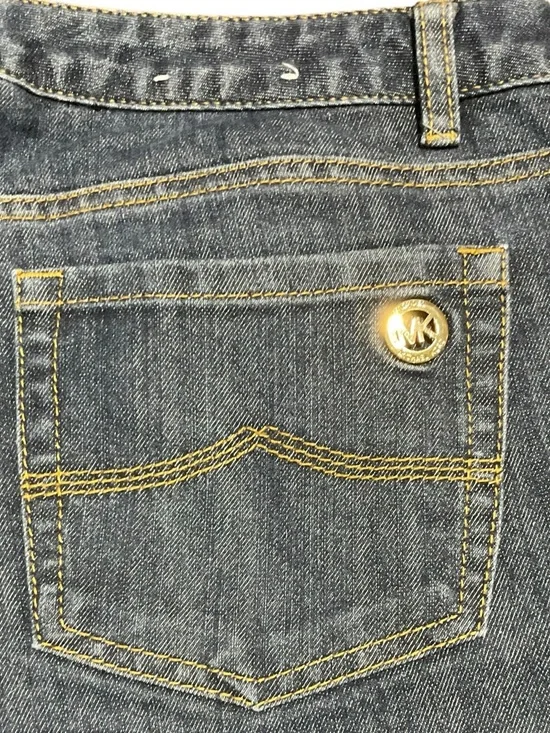 Michael Kors Women's Dark Blue Straight-Leg Jeans - Picture 4 of 6